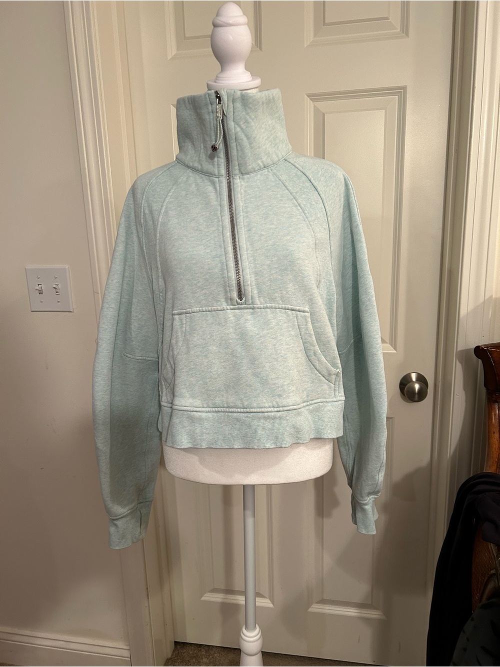 lululemon athletica Half Zip Oversized Funnel neck Mint Half-Zip Size XS - Picture 4 of 7